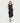 Tonya Black Cowl Neck Midi Dress