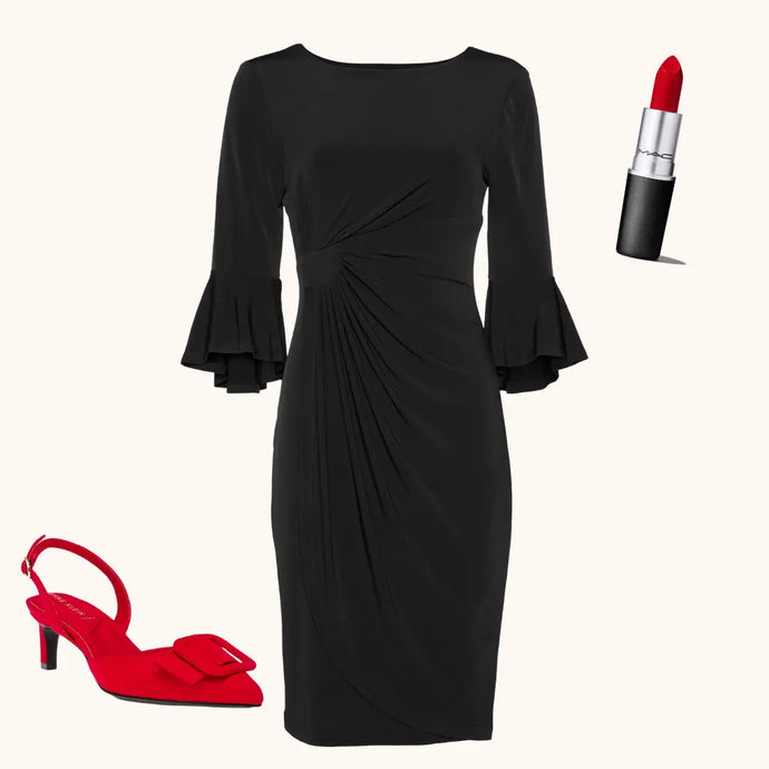 accessorize black dress A Black Dress and Colorful Accessories : This is a Combination to Adore