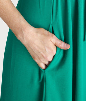 Jade Green Collared Maxi Dress