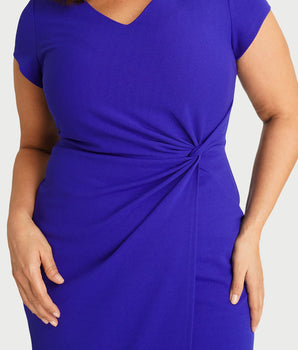 Arielle Deep Cobalt Knot Dress