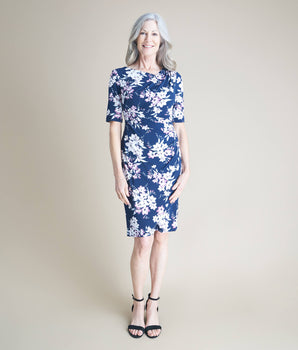 Carrie Floral Asymmetrical Wrap Dress