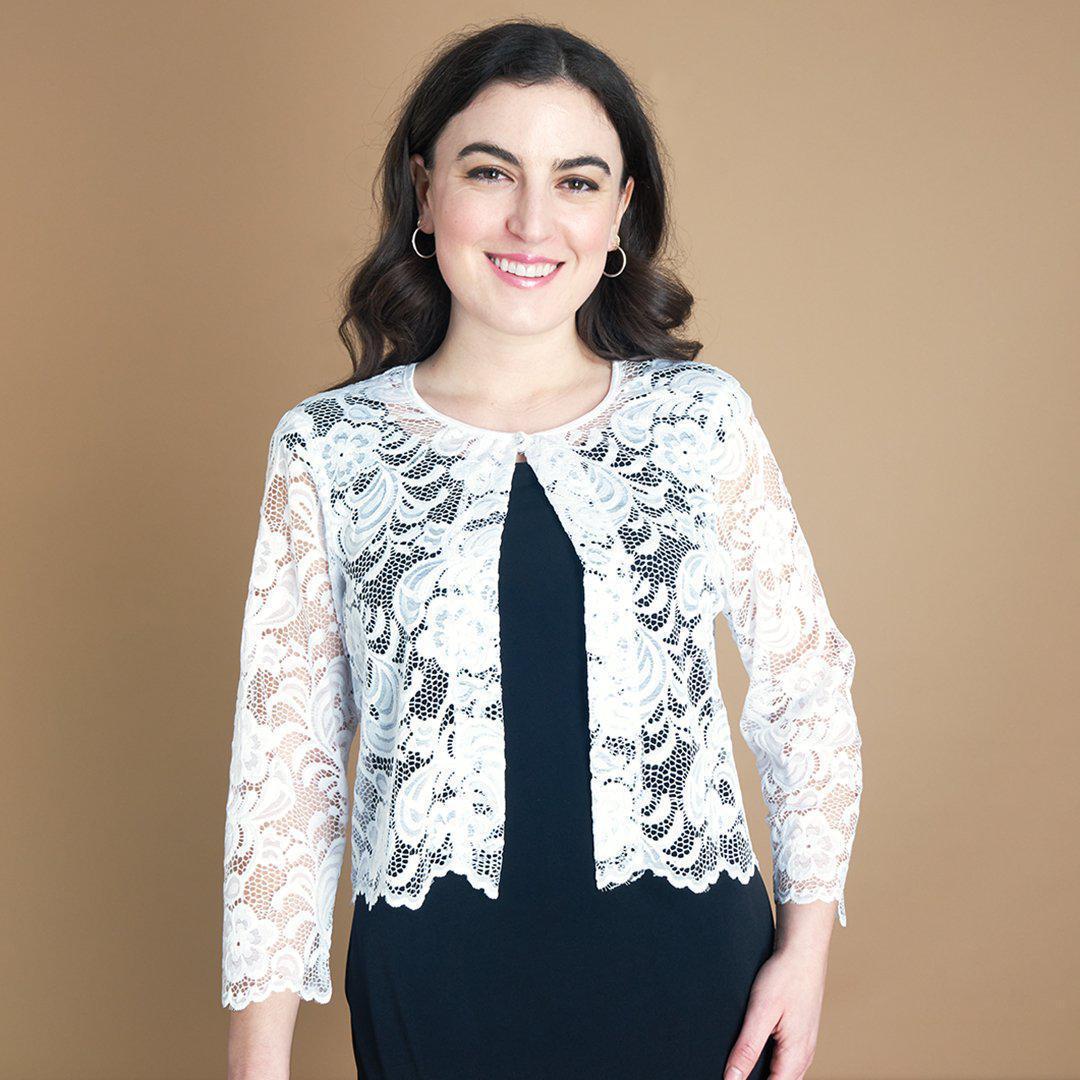 Camille Flat Lace Shrug | Connected Apparel