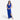 Woman posing wearing Deep Cobalt Dorothy Deep Cobalt Formal Dress from Connected Apparel