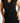 Lisa Rhinestone Detail Bar Black Faux Wrap Dress