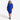 Woman posing wearing Cobalt Lisa 2.0 Cobalt Knee Length Dress from Connected Apparel
