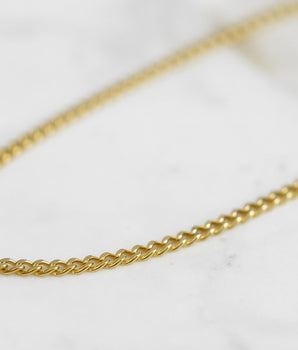 Maker Collection - Gold Curb Necklace Chain