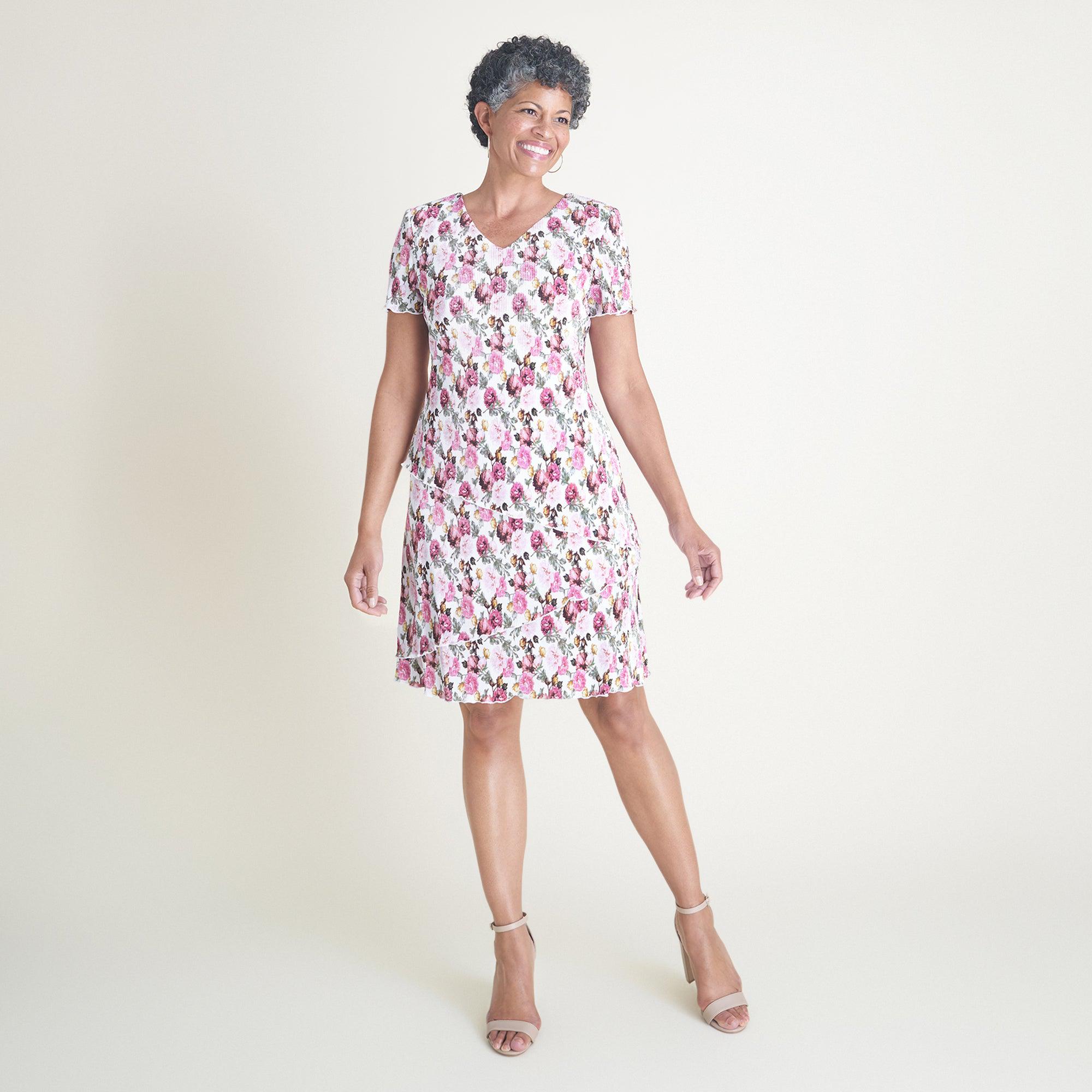 Penny Floral Bodre Sheath Dress – Connected Apparel
