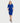 Lisa Deep Cobalt Faux Wrap Dress