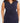 Lisa Rhinestone Detail Bar Navy Faux Wrap Dress