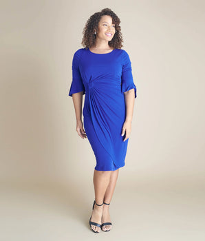 Lisa 2.0 Cobalt Knee Length Dress