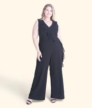 Sara Black Jumpsuit