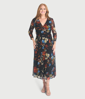 Berlin Spice Floral Midi Dress