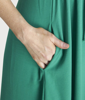 Jade Green Collared Maxi Dress