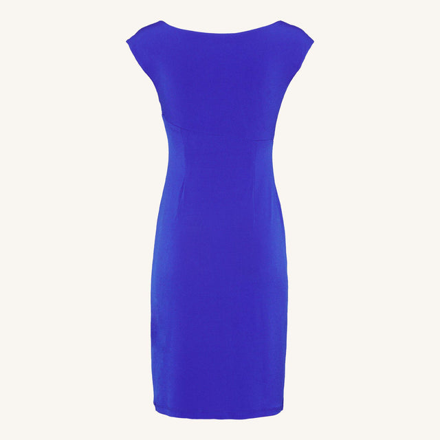 Lisa Keyhole Cobalt Sleeveless Dress | Connected Apparel