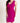 Woman posing wearing Fuchsia Sari Fuchsia Dress from Connected Apparel